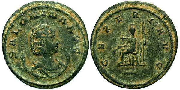 1 Antoninianus Roman Empire (27BC-395)  Salonina (?-268)