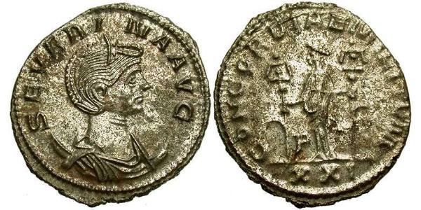 1 Antoninianus Roman Empire (27BC-395)  Ulpia Severina (?-?)