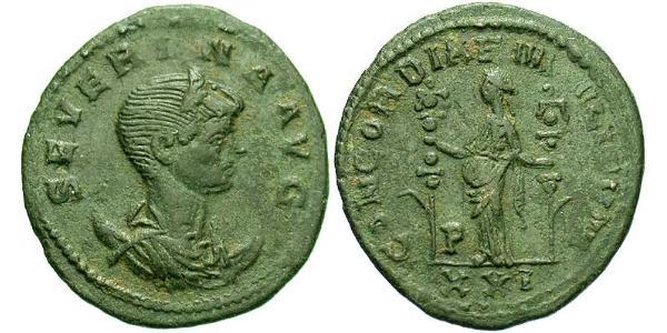 1 Antoninianus Roman Empire (27BC-395)  Ulpia Severina (?-?)