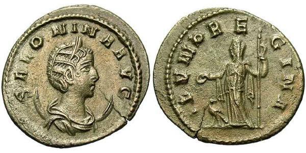 1 Antoninianus 羅馬帝國  Salonina (?-268)