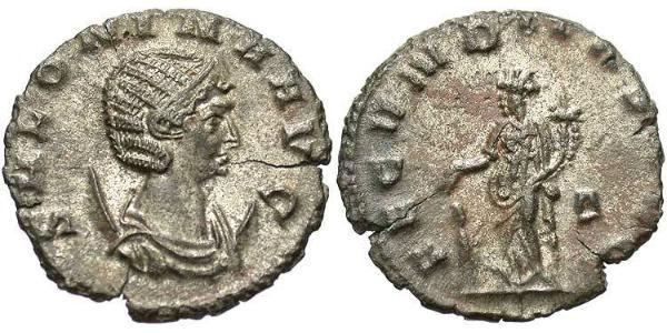 1 Antoninianus 羅馬帝國  Salonina (?-268)