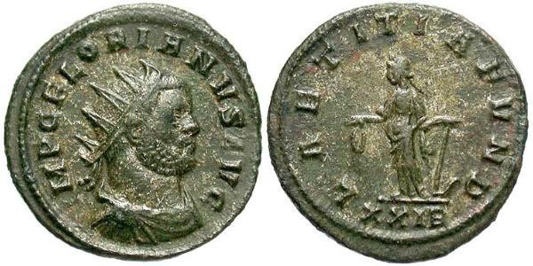 1 Antoninianus 羅馬帝國  弗洛里安努斯