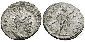 1 Antoninianus Gallic Empire (260-274) 銀 Postumus (260-268)