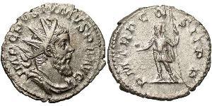 1 Antoninianus Gallic Empire (260-274) 銀 Postumus (260-268)