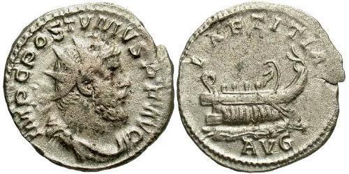 1 Antoninianus Gallic Empire (260-274) 銀 Postumus (260-268)