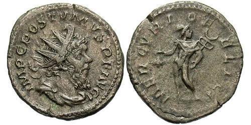 1 Antoninianus Gallic Empire (260-274) 銀 Postumus (260-268)