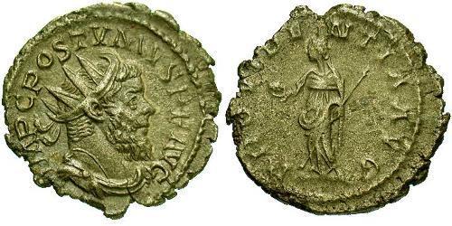 1 Antoninianus Gallic Empire (260-274) 銀 Postumus (260-268)