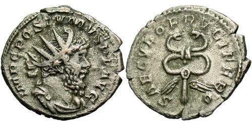 1 Antoninianus Gallic Empire (260-274) 銀 Postumus (260-268)