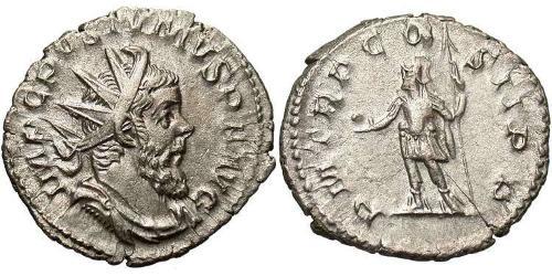 1 Antoninianus Gallic Empire (260-274) 銀 Postumus (260-268)