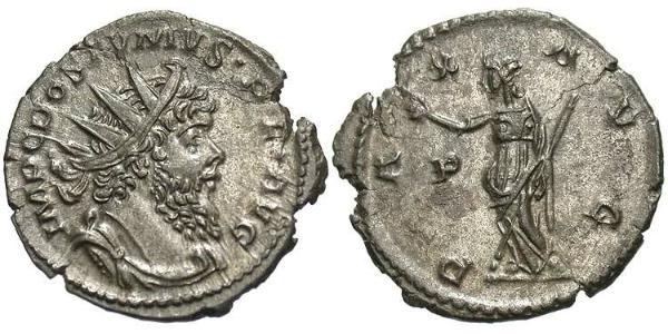1 Antoninianus Gallic Empire (260-274) 銀 Postumus (260-268)