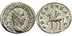 1 Antoninianus 羅馬帝國 銀 Trajan Decius (201-251)