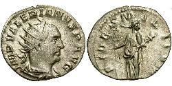 1 Antoninianus 羅馬帝國 銀 瓦勒良