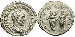 1 Antoninianus 羅馬帝國 銀 Trajan Decius (201-251)