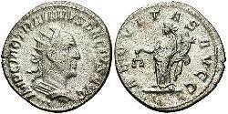 1 Antoninianus 羅馬帝國 銀 Trajan Decius (201-251)
