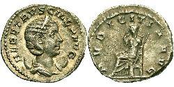 1 Antoninianus 羅馬帝國 銀 Herennia Etruscilla (249-251)