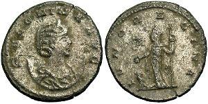 1 Antoninianus 羅馬帝國 銀 Salonina (?-268)