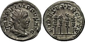 1 Antoninianus 羅馬帝國 銀 Philip the Arab (204-249)