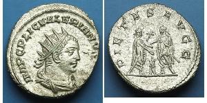 1 Antoninianus 羅馬帝國 銀 瓦勒良 / 加里恩努斯