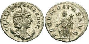 1 Antoninianus 羅馬帝國 銀 Herennia Etruscilla (249-251)