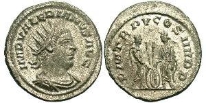 1 Antoninianus 羅馬帝國 銀 瓦勒良