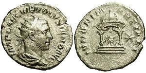 1 Antoninianus 羅馬帝國 銀 Volusianus (235-253)