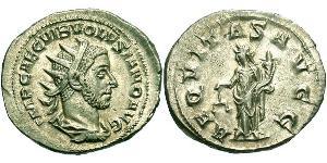 1 Antoninianus 羅馬帝國 銀 Volusianus (235-253)
