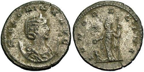1 Antoninianus 羅馬帝國 銀 Salonina (?-268)