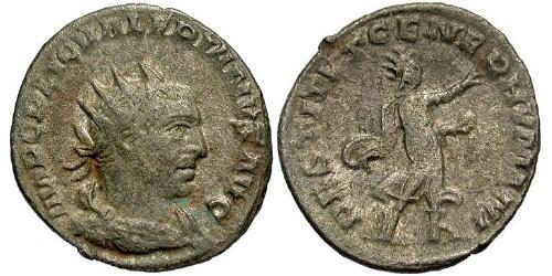 1 Antoninianus 羅馬帝國 銀 瓦勒良