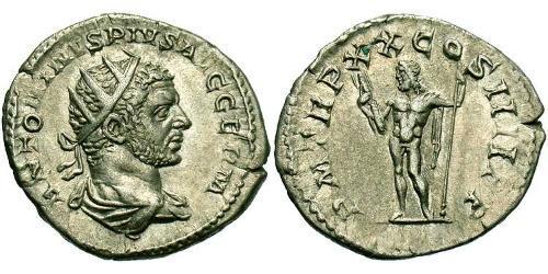 1 Antoninianus 羅馬帝國 銀 Caracalla (188-217)