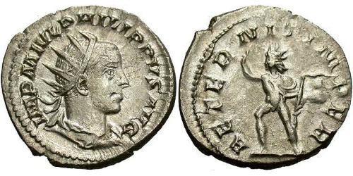 1 Antoninianus 羅馬帝國 銀 Philip II (237-249)