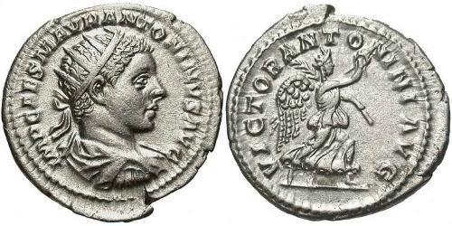 1 Antoninianus 羅馬帝國 銀 埃拉伽巴路斯