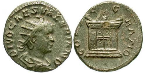 1 Antoninianus 羅馬帝國 銀 Valerian II (?-258)