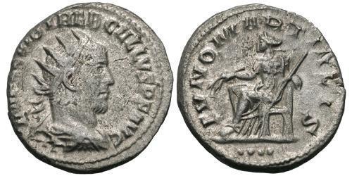 1 Antoninianus 羅馬帝國 銀 Trebonianus Gallus (206-253)