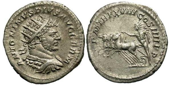 1 Antoninianus 羅馬帝國 銀 Caracalla (188-217)