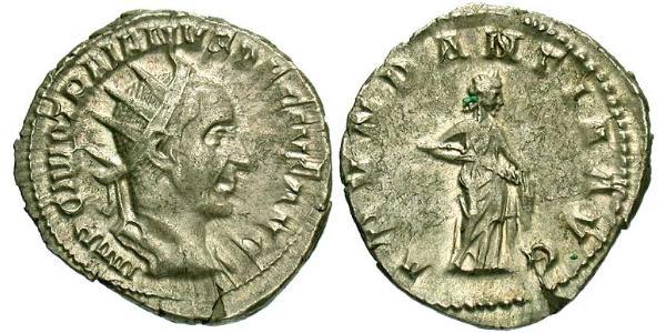 1 Antoninianus 羅馬帝國 銀 Trajan Decius (201-251)