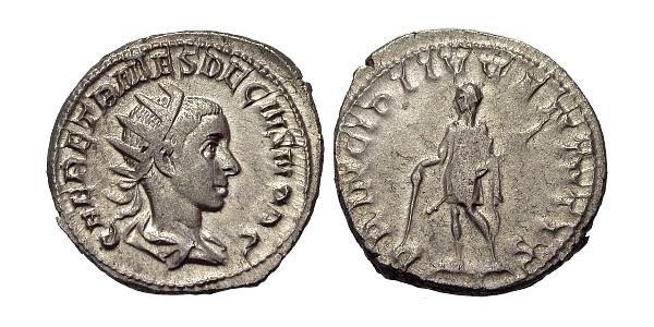 1 Antoninianus 羅馬帝國 銀 Herennius Etruscus (227-251)