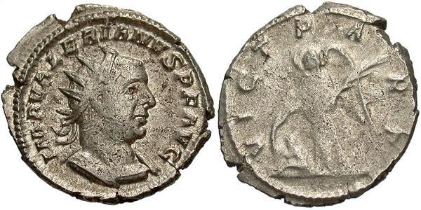 1 Antoninianus 羅馬帝國 銀 瓦勒良