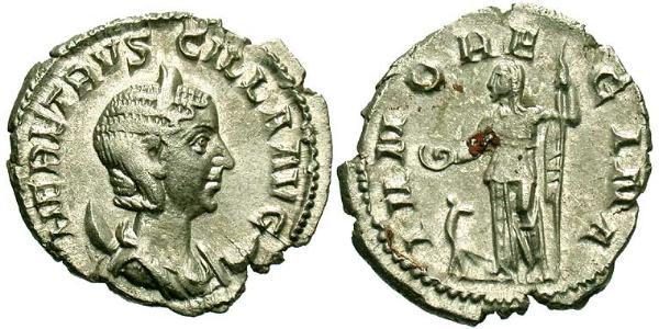 1 Antoninianus 羅馬帝國 銀 Herennia Etruscilla (249-251)