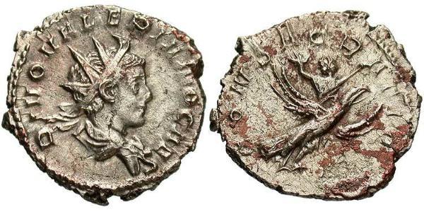 1 Antoninianus 羅馬帝國 銀 Valerian II (?-258)