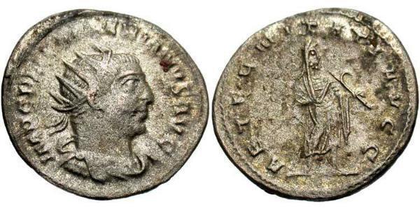 1 Antoninianus 羅馬帝國 銀 瓦勒良