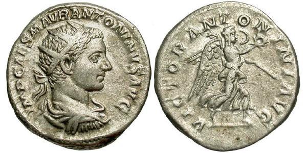 1 Antoninianus 羅馬帝國 銀 埃拉伽巴路斯