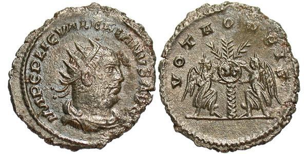 1 Antoninianus 羅馬帝國 銀 瓦勒良