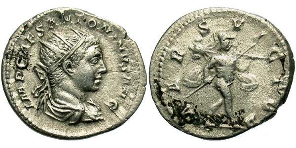 1 Antoninianus 羅馬帝國 銀 埃拉伽巴路斯