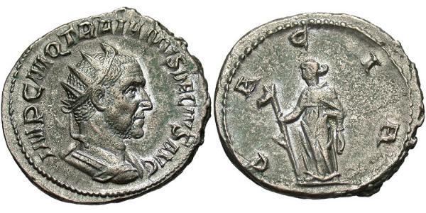 1 Antoninianus 羅馬帝國 銀 Trajan Decius (201-251)