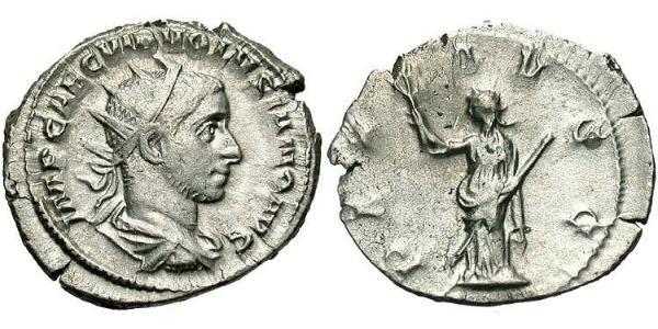 1 Antoninianus 羅馬帝國 銀 Volusianus (235-253)