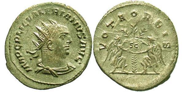 1 Antoninianus 羅馬帝國 銀 瓦勒良