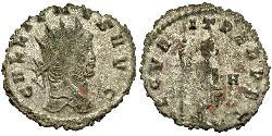 1 Antoninianus 羅馬帝國 銀/銅 加里恩努斯