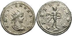 1 Antoninianus 羅馬帝國 銀/銅 加里恩努斯