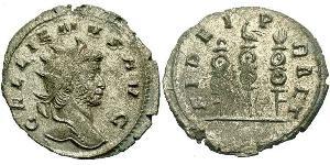 1 Antoninianus 羅馬帝國 銀/銅 加里恩努斯