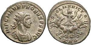 1 Antoninianus 羅馬帝國 銀/銅 Probus (232-282)